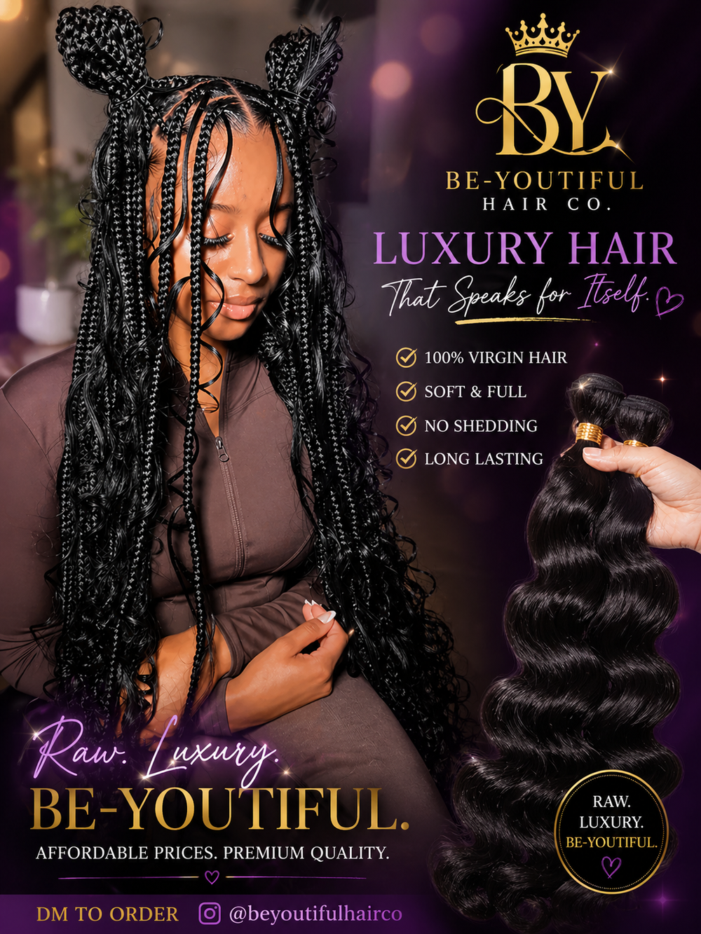 Loose Wave Bulk Hair
